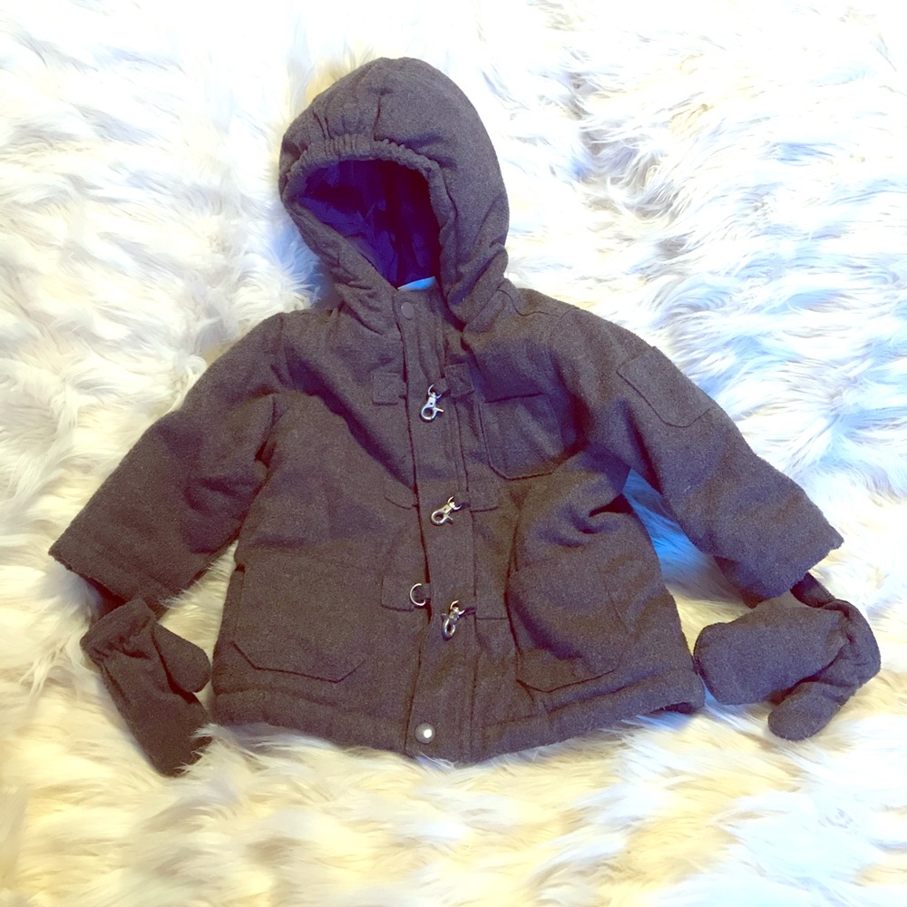Cuddle Bear gray boys winter jacket 18 months